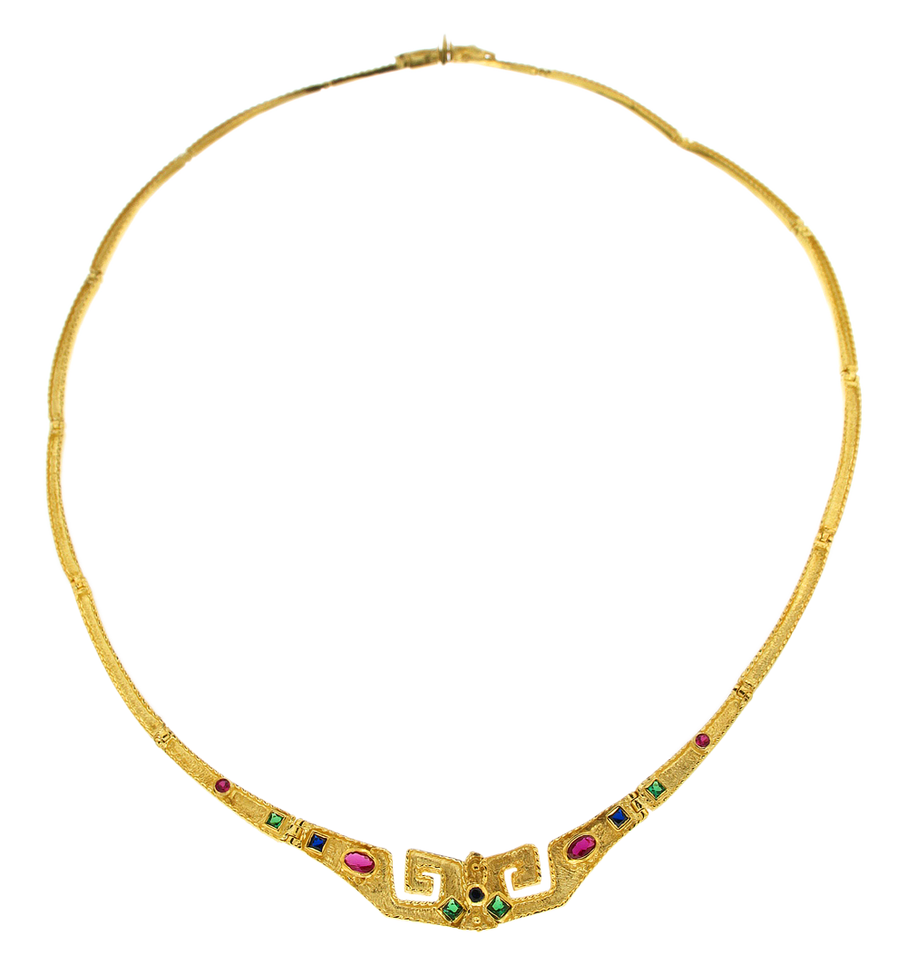 Κολιέ σε ασήμι 925° επίχρυσο, 