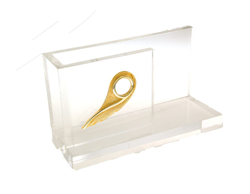 Καρτοθήκη σε πλέξι γκλας με γούρι 2019 