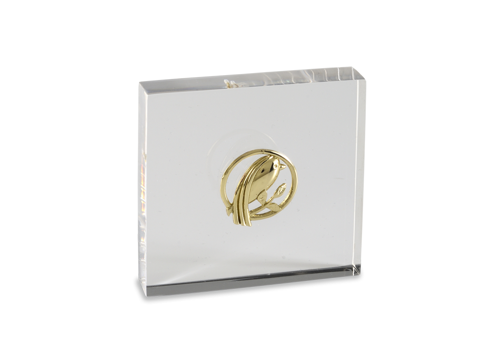 Πρες Παπιέ από Πλέξι Γκλας με ΓΟΥΡΙ 2023 - ΩΔΗ ΧΑΡΑΣ σε ορείχαλκο