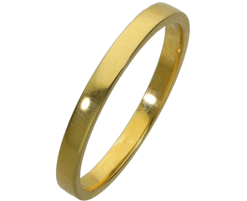 Βέρες Γάμου σε χρυσό κ14, Βέρα κλασική 2,5χιλ ελαφρώς πομπέ πλατιά γυαλιστερή Νο64