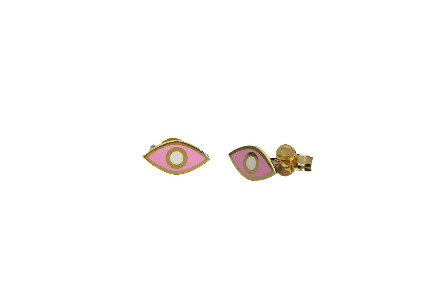 Σκουλαρίκια σε επιχρυσωμένο ασήμι 925° ματάκι