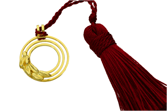 Μενταγιόν σε ασήμι 925° επιχρυσωμένο Γούρι 2026 