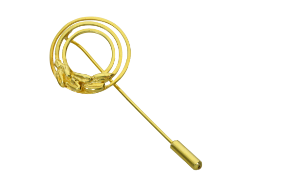 Καρφίτσα σε ασήμι 925° επιχρυσωμένη Γούρι 2026 