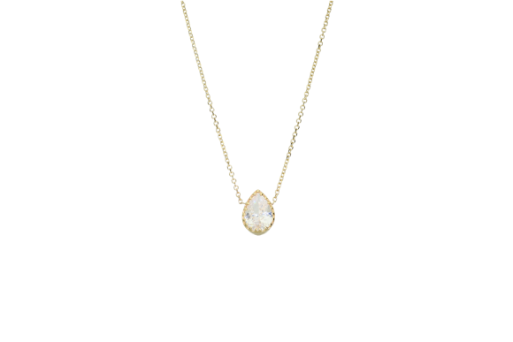 Κολιέ σε χρυσό 9Κ σταγόνα ζιργκόν