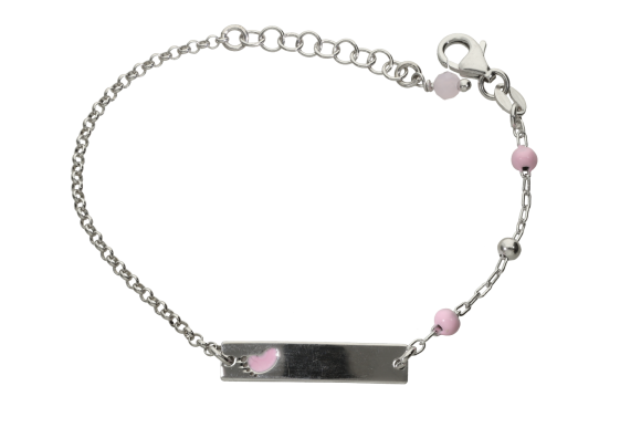 Ταυτότητα σε ασήμι 925° με πατουσάκι